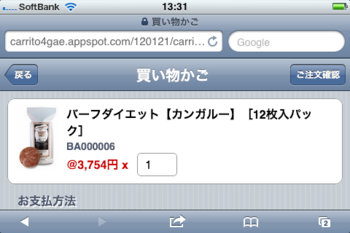 iPhone 閲覧画面