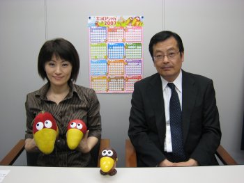 お話を伺った倉重さん、宮田さん（左から）