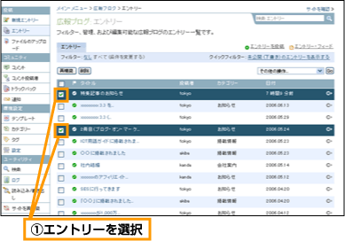 エントリーの未公開 (1)