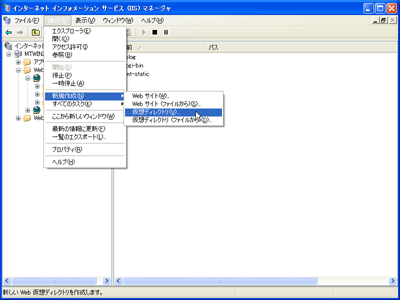 仮想ディレクトリの設定 (1)