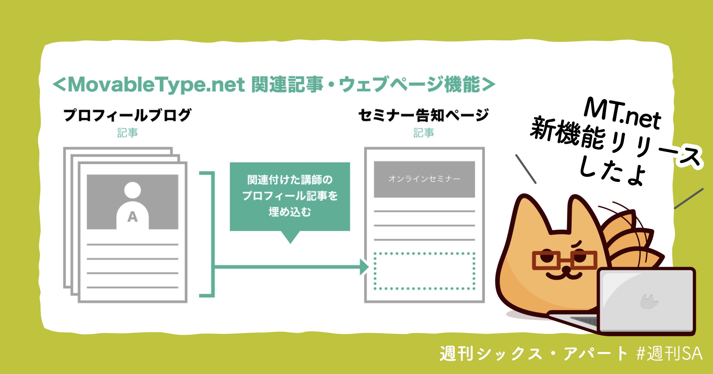 MovableType.net 新機能「関連記事・ウェブページ機能」をリリースしました #週刊SA